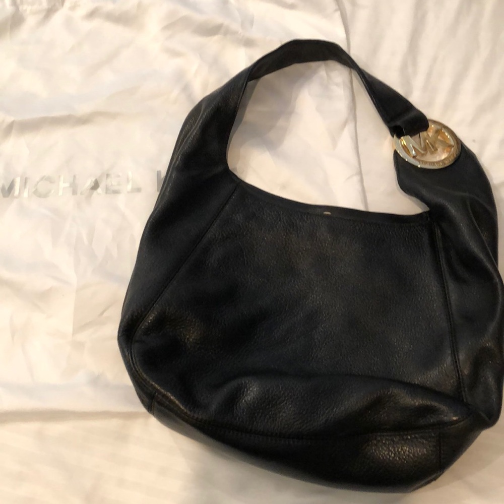 Michale Kors Black Leather Purse